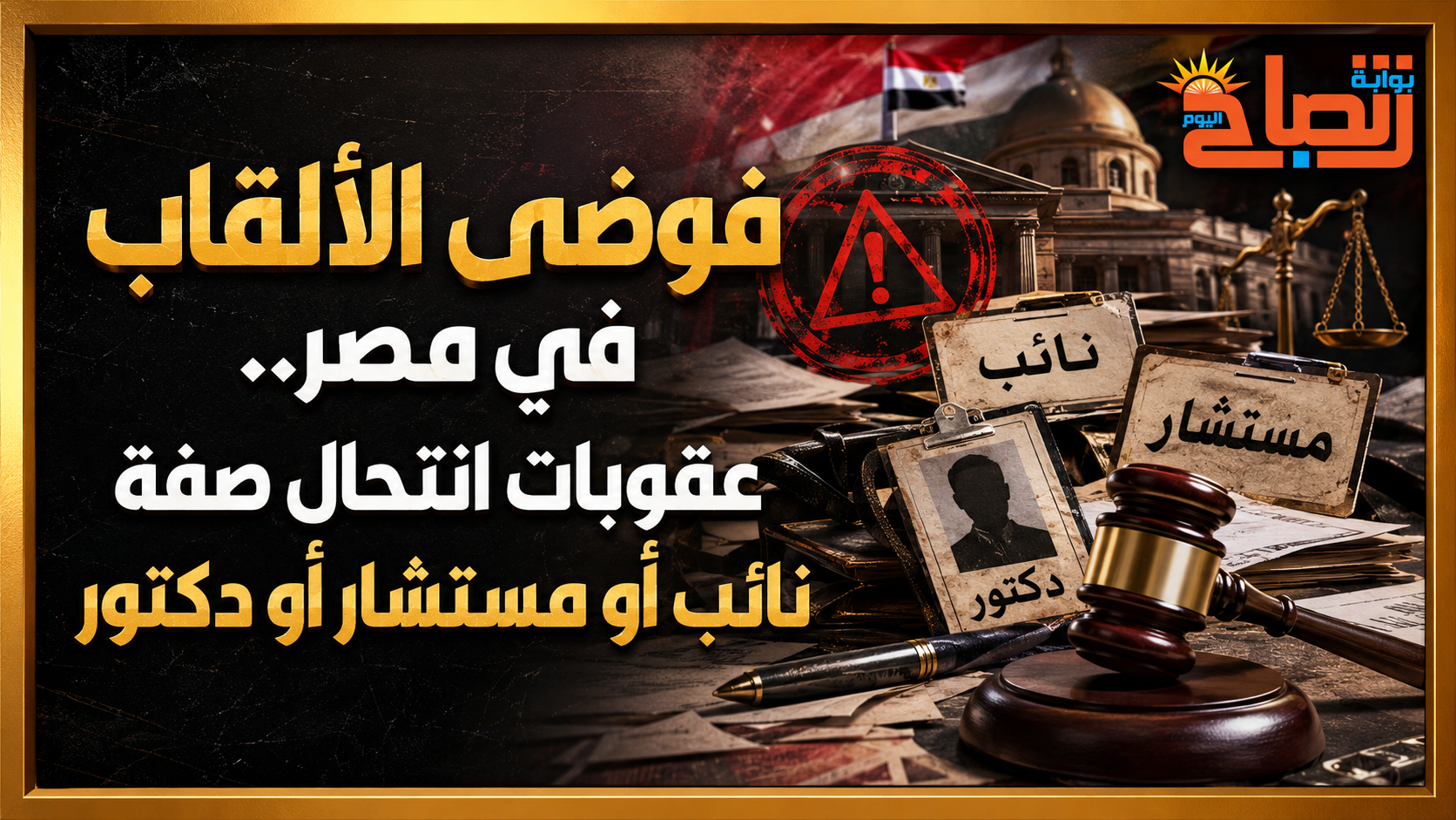 فوضى الألقاب في مصر.. عقوبات انتحال صفة نائب أو مستشار أو دكتور